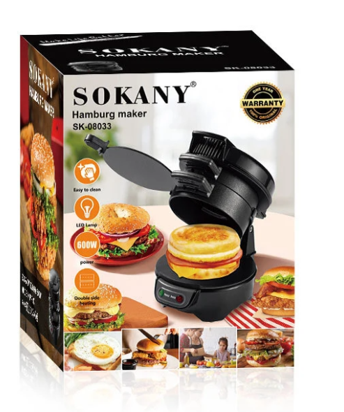 Miniatura 3 de maquina Sokany para hacer hamburguesas
